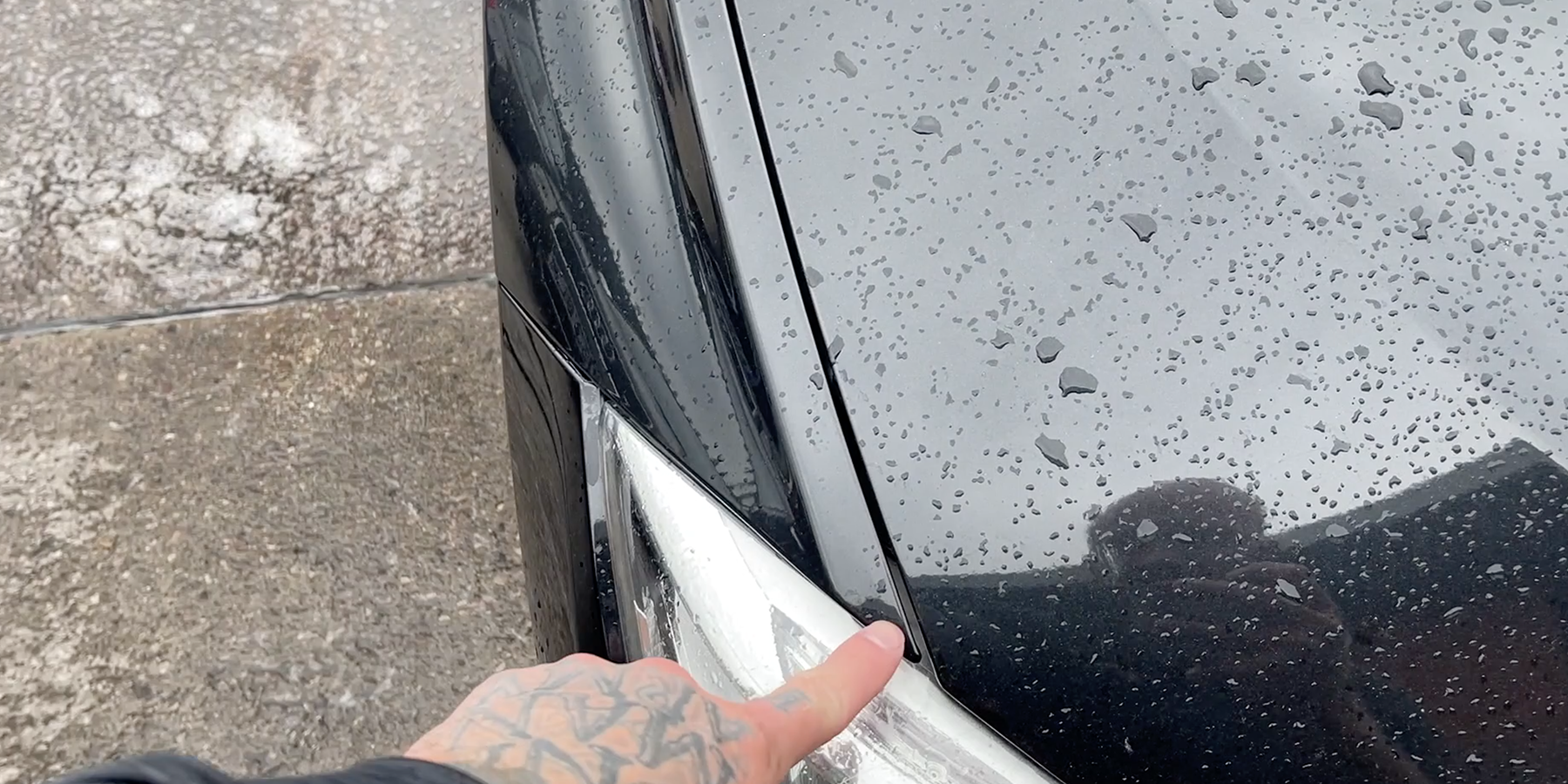Spotting a damage repaired vehicle